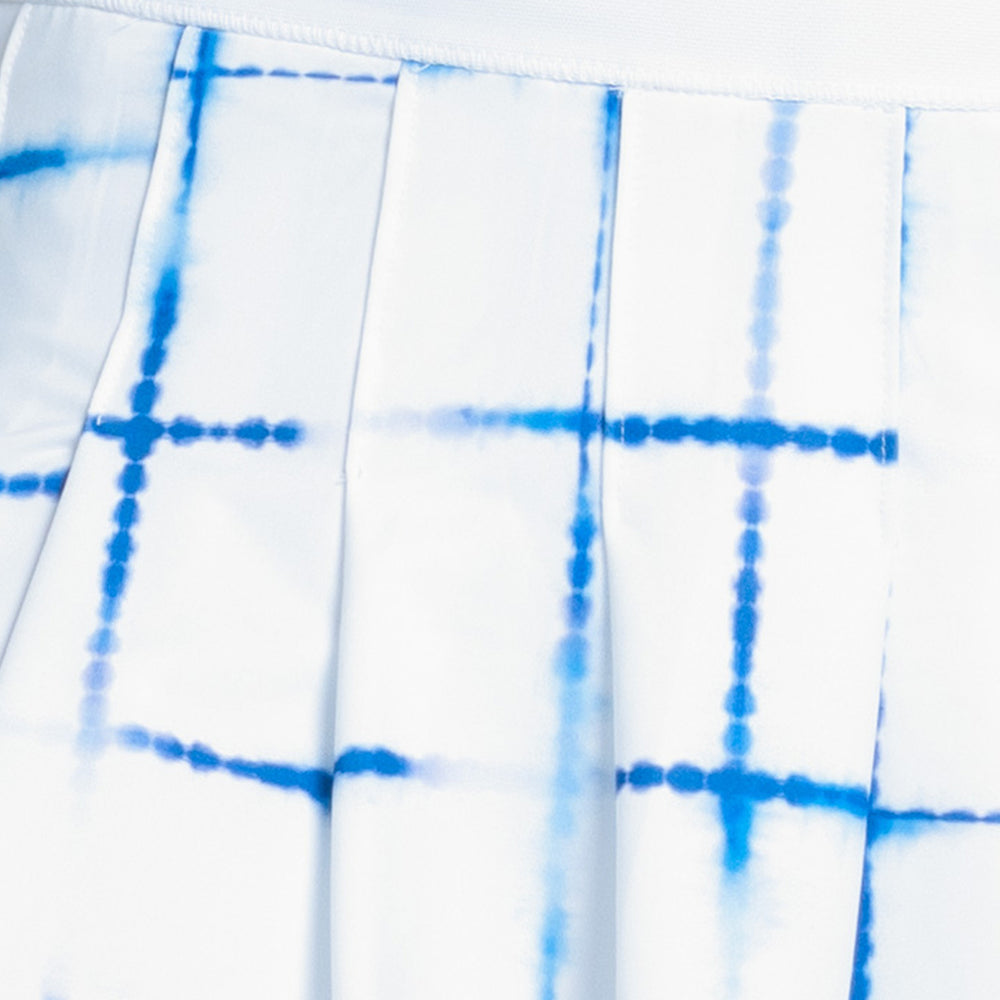
                      
                        SHIBORI PLAID SKIRT
                      
                    