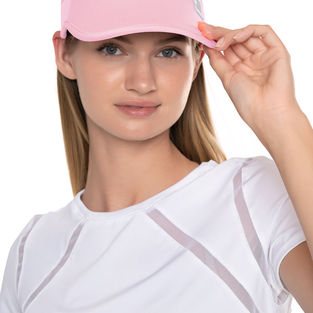 LUCKY LOGO STRETCH VISOR - PINK SAND