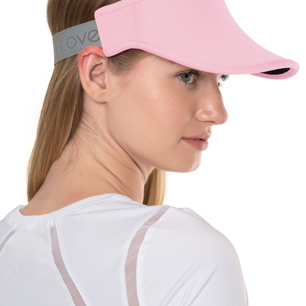 LUCKY LOGO STRETCH VISOR - PINK SAND