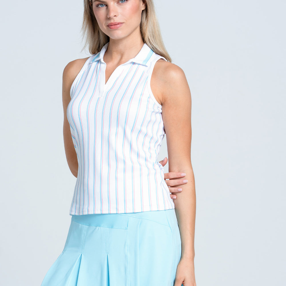 Retro Stripe Polo