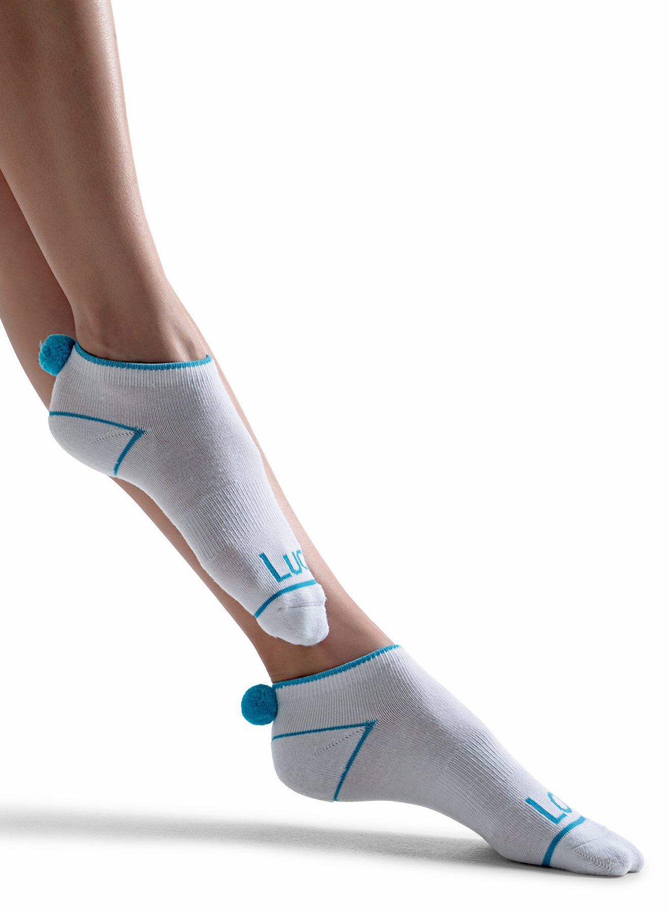 LUCKY POM LOW SOCKS - MULTI COLOUR