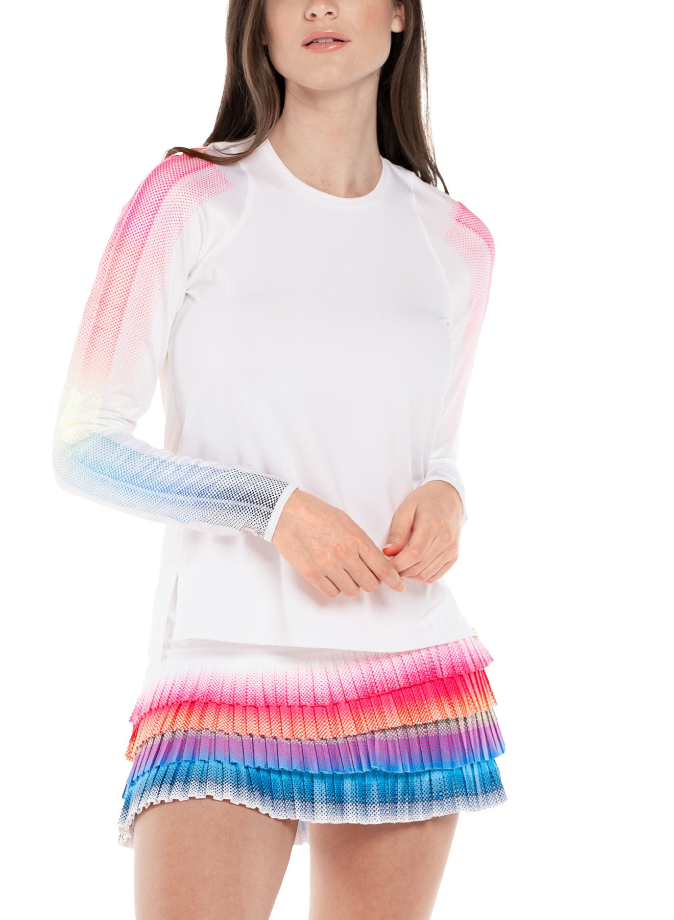 SHOCK WAVE PLEATED SKIRT