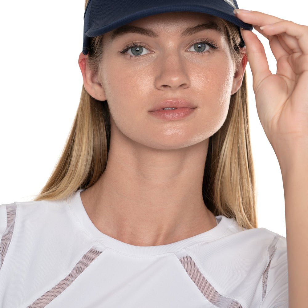 
                      
                        LUCKY LOGO STRETCH VISOR - NAVY
                      
                    
