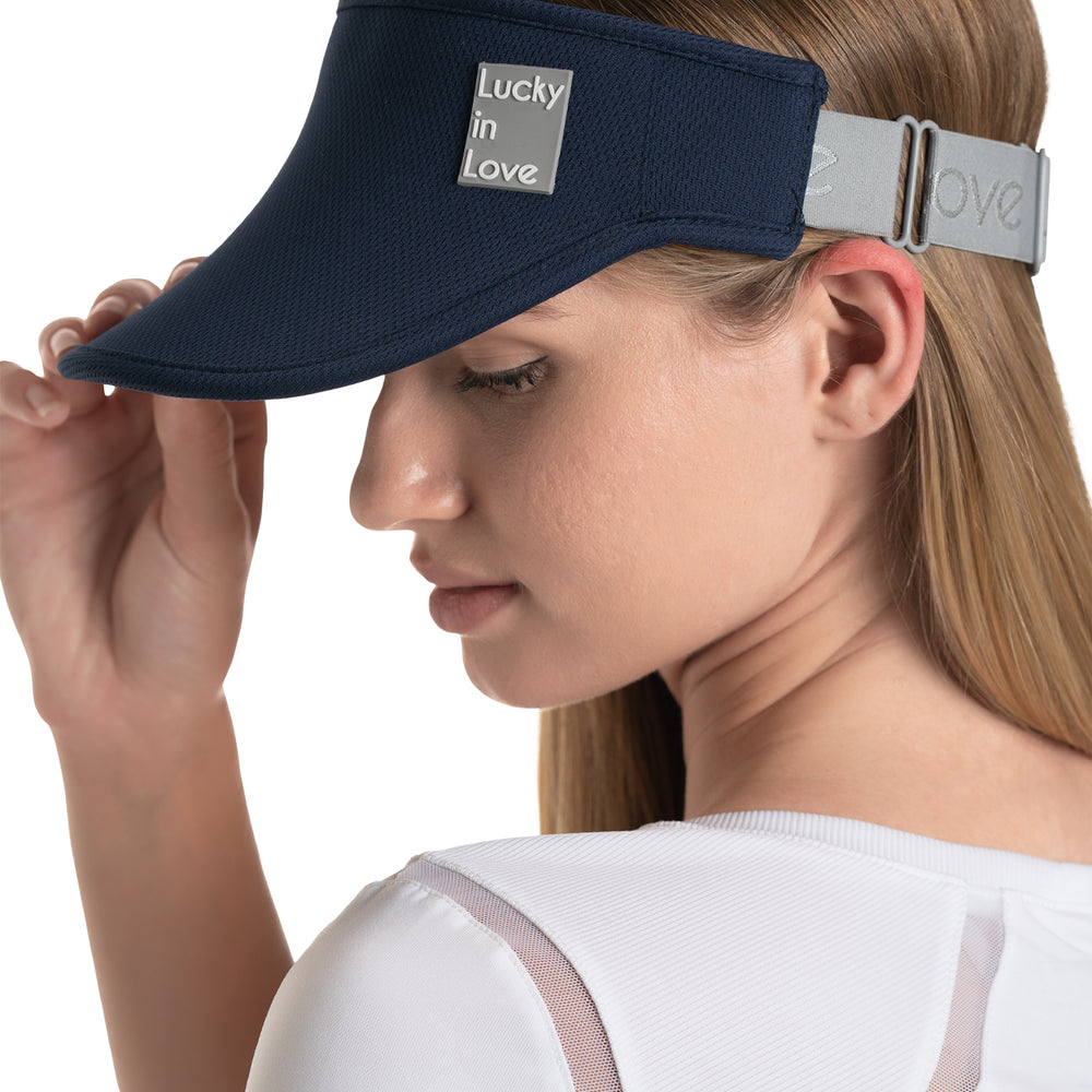 
                      
                        LUCKY LOGO STRETCH VISOR - NAVY
                      
                    