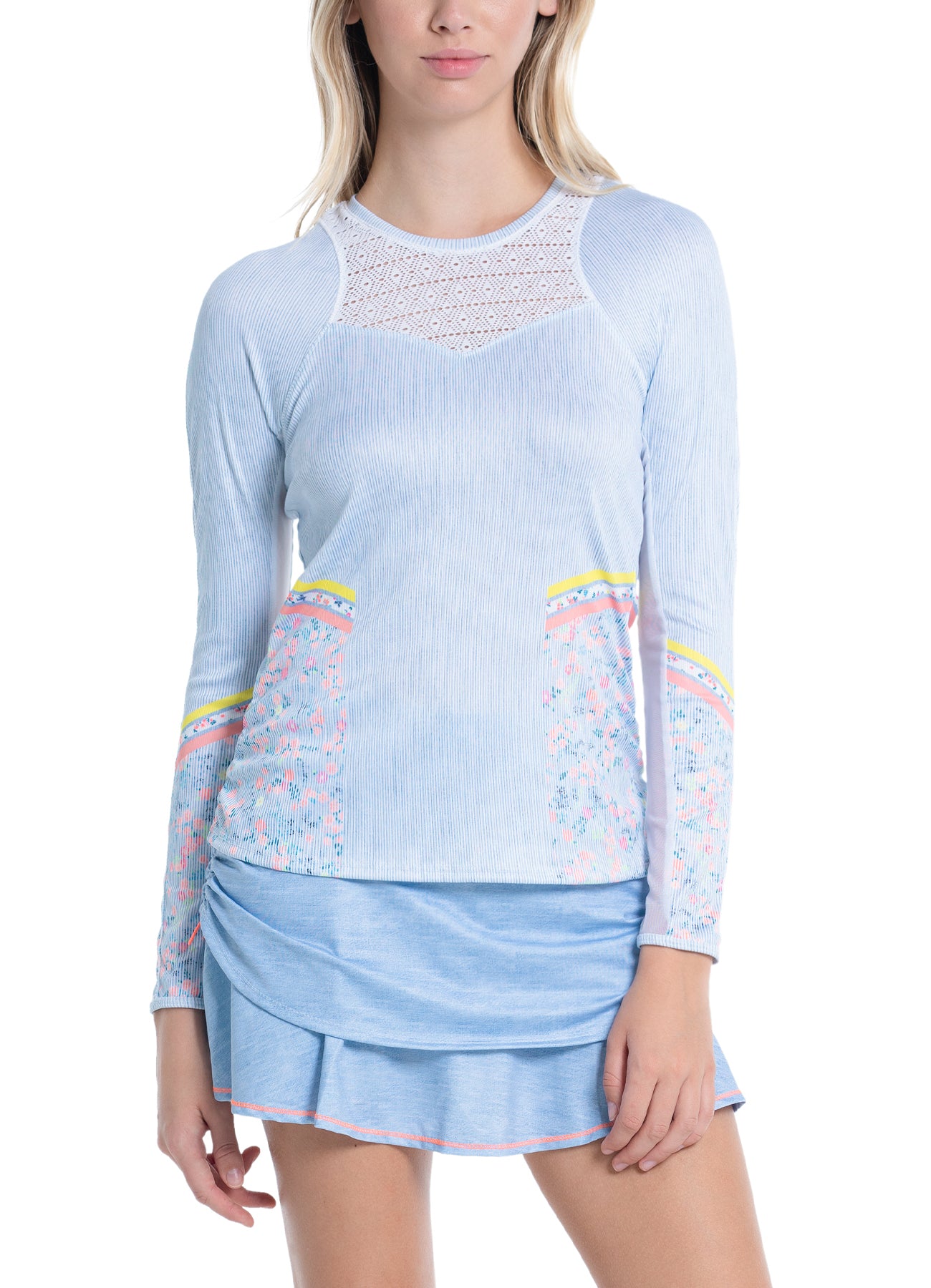 CHAMBRAY BLOSSOM LONG SLEEVE