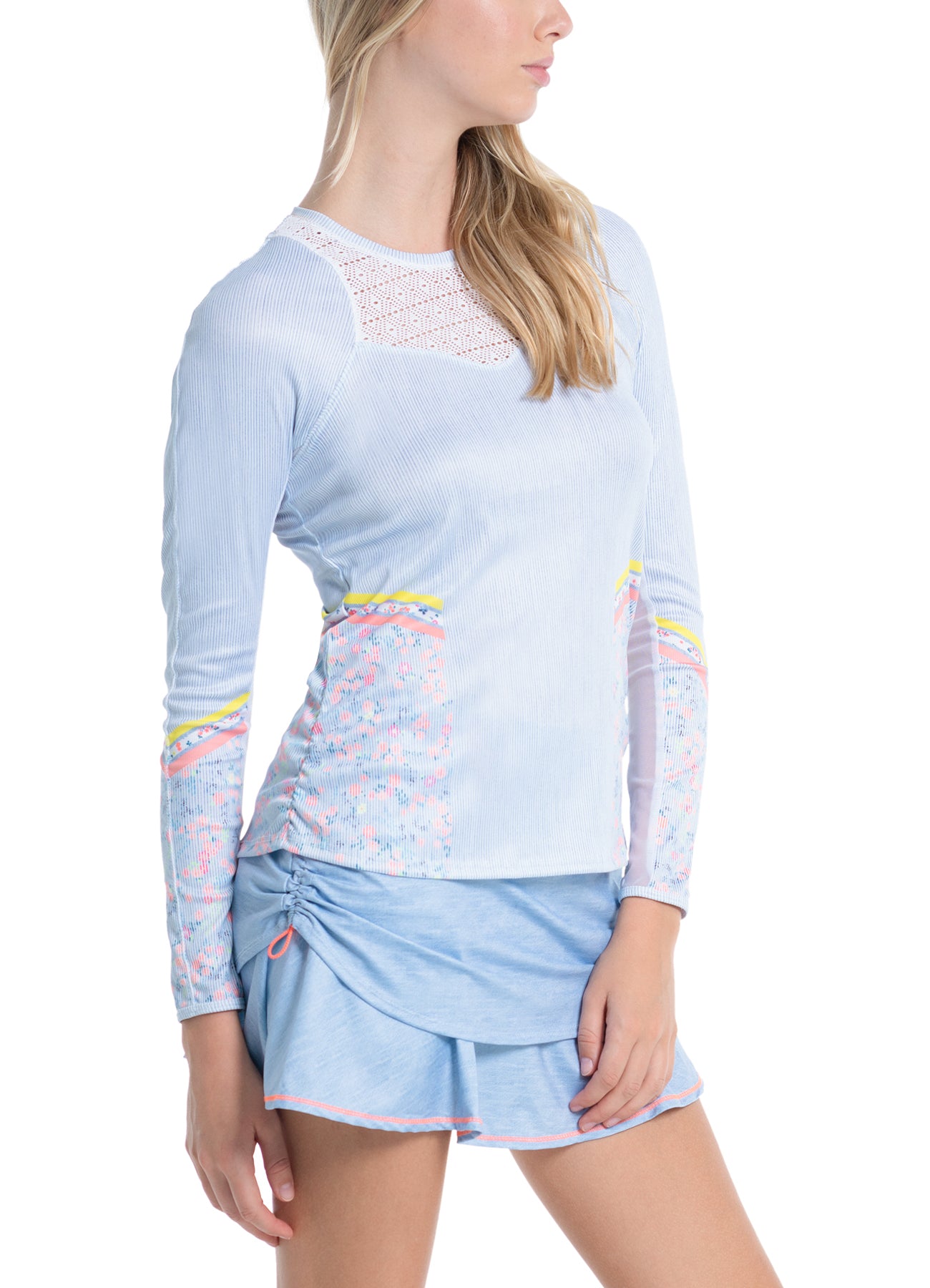 CHAMBRAY BLOSSOM LONG SLEEVE
